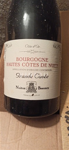 Burgundy Hautes Côtes de Nuits Nuiton Beaunoy Grande 2015