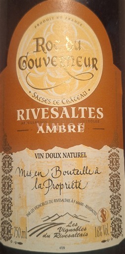 Roussillon Rivesaltes Roc du Gouverneur 2006