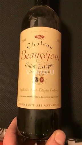 Bordeaux Saint-Estèphe Château Beauséjour 1980