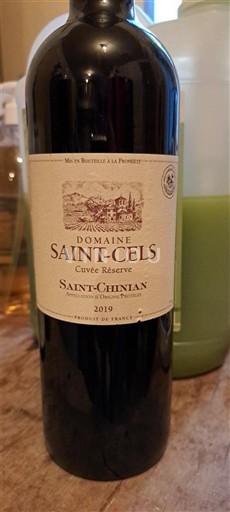 Languedoque Saint-Chinian Domaine Saint-Cels Réserve 2019