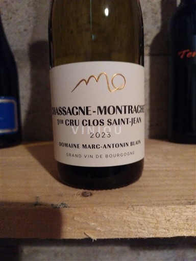 Burgundy Chassagne-Montrachet Premier Cru Domaine Marc-Antonin Blain 1er Cru Clos Saint-Jean 2023