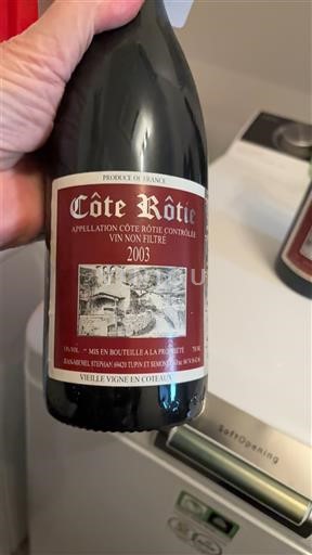 Rhônen laakso Côte-rôtie Jean Michel Stépan Vieille Vigne en Coteaux 2003
