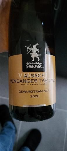Alsacia No especificado Vendanges Tardives Domaine Maurice Griener Gewurztraminer 2020