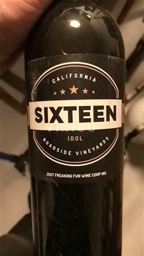 Vùng trồng nho được cấp phép California Không được chỉ định Roadside Vineyards Sixteen Idol 2024