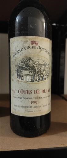Bordeaux Không được chỉ định Union de Producteurs - Générac 1992