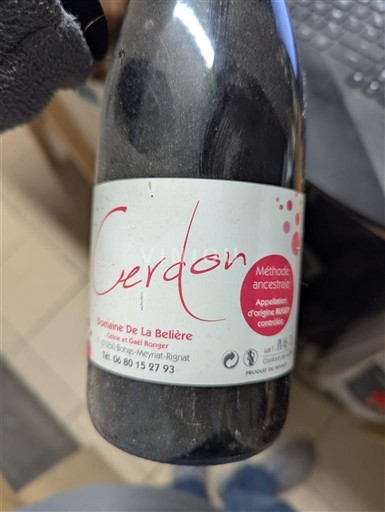 Saboya y Bugey Bugey-Cerdon Domaine La Belière 2019 Sin añada