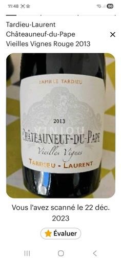 Рона долина Шатонеф-дю-Пап Tardieu-Laurent Vieilles Vignes 2013
