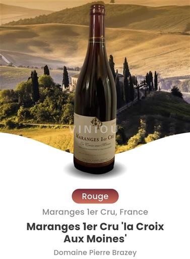 Borgogna Maranges Premier Cru Domaine Pierre Brazey La Croix Aux Moines 2022