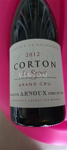 Borgogna Corton Grand Cru Domaine Arnoux Père et Fils Le Rognet 2012