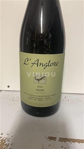 Viner Rouge sec Vejade L'Anglore 2023 Frankrike Rhônedalen Ospecificerad AOC