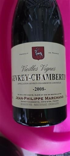 Bourgogne Gevrey-chambertin Jean-Philippe Marchand Vielles Vignes 2008
