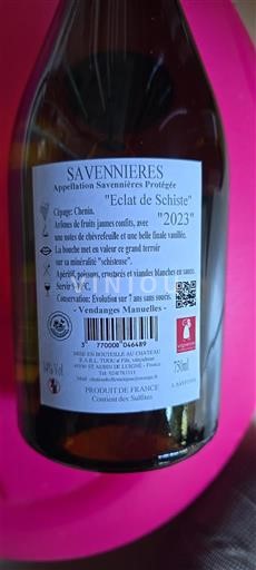 Thung lũng sông Loire Savennières Coteaux des Saules Éclat de Schiste 2023