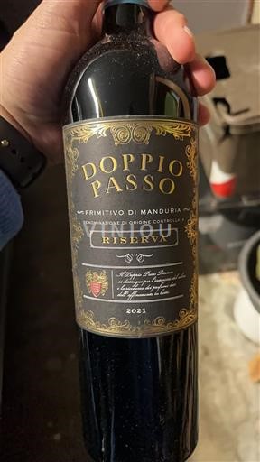 Pouilles Primitivo di Manduria Doppio Passo Riserva 2021