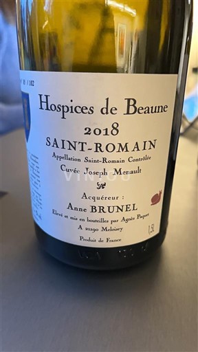 Burgundija Saint-Romain Hospices de Beaune Joseph Menault 2018