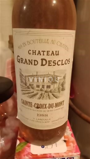 Bordeaux Sainte-Croix-Du-Mont Château Grand Desclos 1988