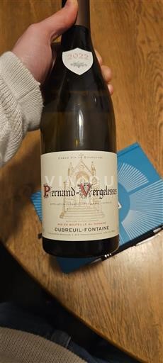 Bourgogne Pernand-vergelesses Dubreuil-Fontaine 2022