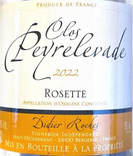 Jihozápad Rosette Le Clos Peyrelevade (Didier Roches) Rosette 2022