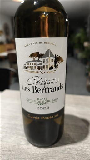 Bordeaux Blaye-côtes-de-bordeaux Château Les Bertrands Prestige 2023
