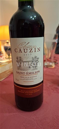 Burdeos Saint-Émilion Château Cauzin 2015
