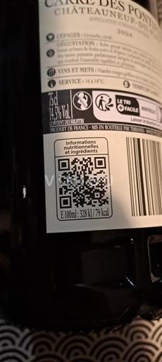 Vale do Ródano Châteauneuf-du-Pape Chêne des Papes 2022