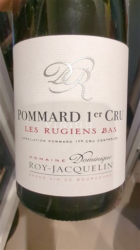 Bourgogne Pommard Premier Cru Domaine Dominique Roy-Jacquelin Les Rugiens Bas 2022