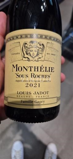Bourgogne Monthélie Louis Jadot Sous Roches 2021