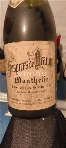 Burgundija Monthélie Hospices de Beaune Jacques Lebelin 1954