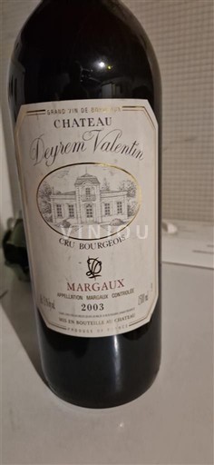 Bordéus Margaux Château Yrem Valentin 2003