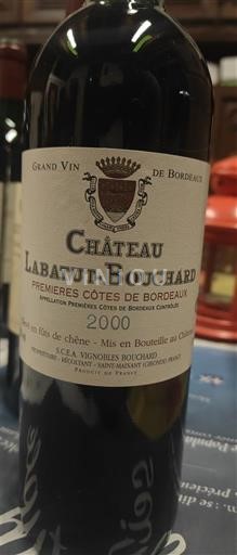 Bordeaux Những sườn đầu tiên của Bordeaux Château Labatut-Bouchard 2000