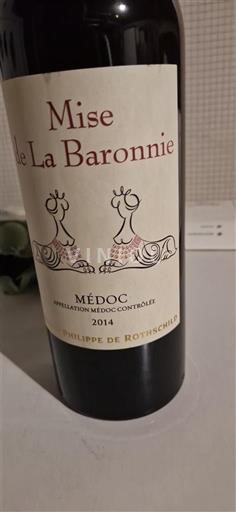 Bordeaux Médoc Baron Philippe de Rothschild Mise de La Baronnnie 2014