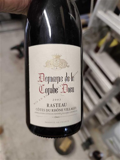 Thung lũng Rhône Côtes-du-rhône-villages Domaine La Combe Dieu 2003