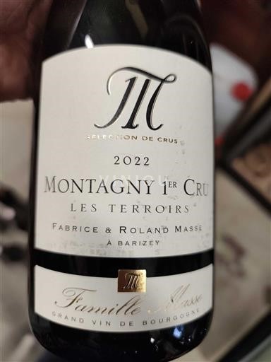 Vinhos Blanc sec Les Terroirs Famille Masse 2022 França Borgonha Não especificado AOC Premier Cru