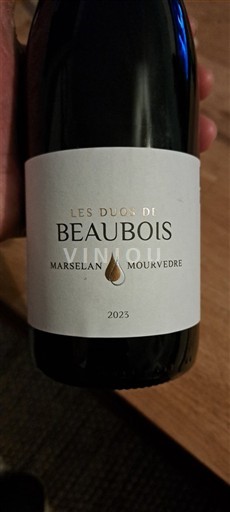 Languedoc och Roussillon Pays d'Oc Château Beaubois Les Duos de Beaubois Marselan Mourvedre 2023