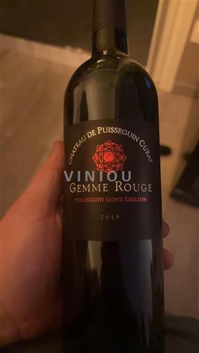 Bordeaux Puisseguin-saint-émilion Château Puisseguin Gemme Rouge 2018