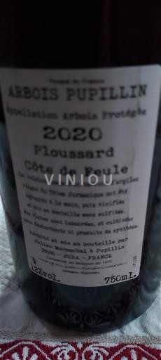 Jura Arbois Domaine Côte de Feule de la Borde 2020