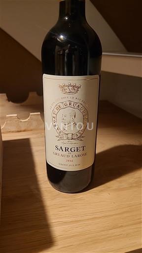 Bordeaux Saint-Julien Château Gruaud Larose Sarget 2016