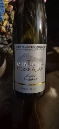 Alsace Riesling Grand Cru Domaine Pierre Adam Riesling Kaefferkopf 2022