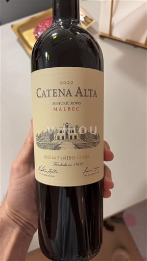 Mendoza Bodega Catena Zapata Catena Alta Historic Rows Malbec 2022