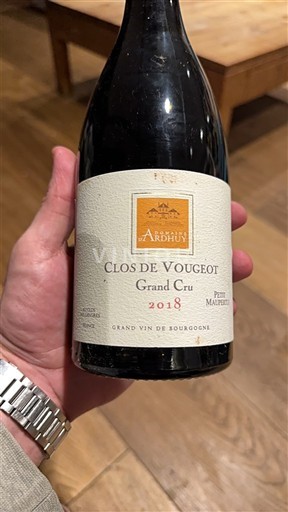 Bourgogne Clos-de-vougeot Grand Cru Domaine Ardhuy Petit Maupertui 2018