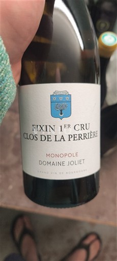 Burgundy Fixin Premier Cru Domaine Joliet Clos de la Perrière Monopole 2021