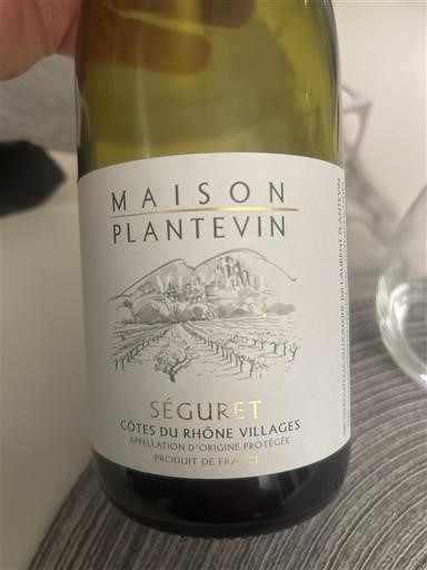 Thung lũng Rhône Côtes-du-rhône-villages Maison Plantevin Séguret 2021