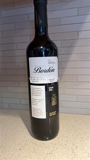 La Rioja Rioja Bordón 2018