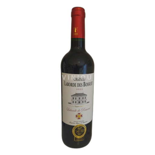 Vin Rouge sec Château Laborde des Bossuet 2022 France Bordeaux Lalande-de-pomerol AOC