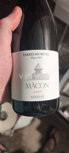Bourgogne Mâcon et mâcon-villages Domaine S Terres Secrètes Réserve 2023