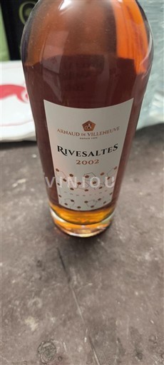 Roussillon Rivesaltes Arnaud de Villeneuve 2002