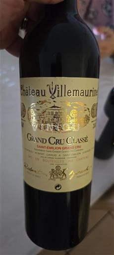 Burdeos Saint-Émilion Gran Cru Château Villemaurine 2000