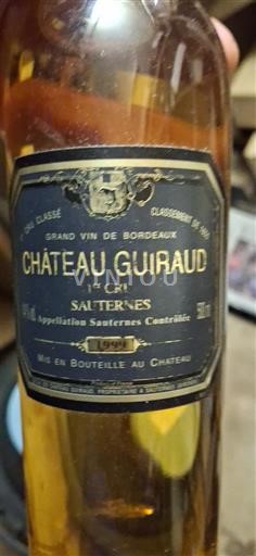 Bordeaux Sauternes Château Guiraud Không niên vụ