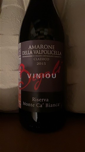 Vénétie Không được chỉ định Begali Riserva Monte Ca' Bianca 2015