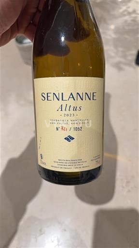 Thung lũng sông Loire Savennières Senlanne Altus 2023