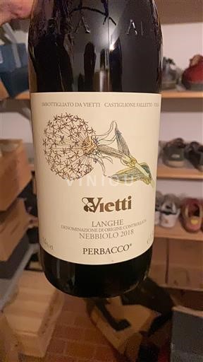 Piemonte Không được chỉ định Vietti Perbacco 2018